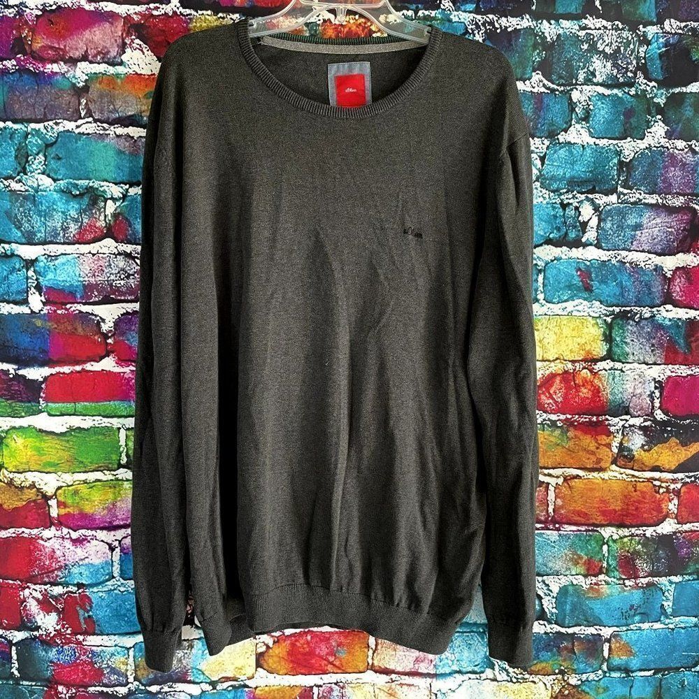 NWT S. Oliver Crew neck Pullover Cotton Sweater Size XXL